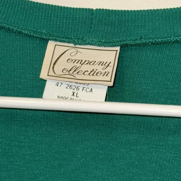 VTG Made in USA Country Collection WMN’s Sweater Cardigan Top XL Blue/Blk/Grn - Picture 3 of 17